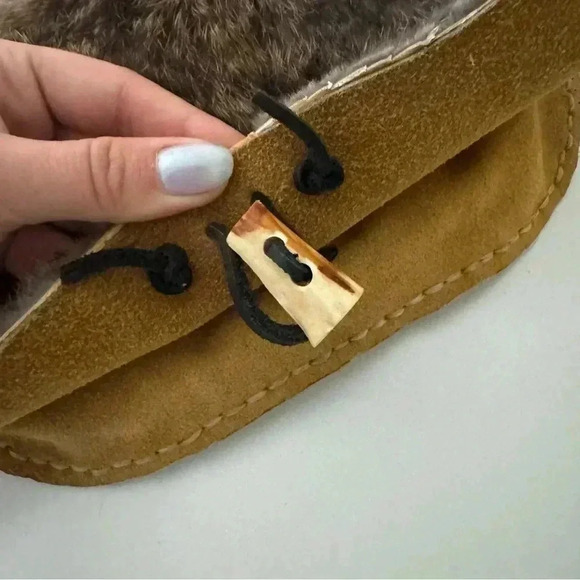 Rabbit  leather/fur pouch crossbody boho festival - Picture 4 of 8